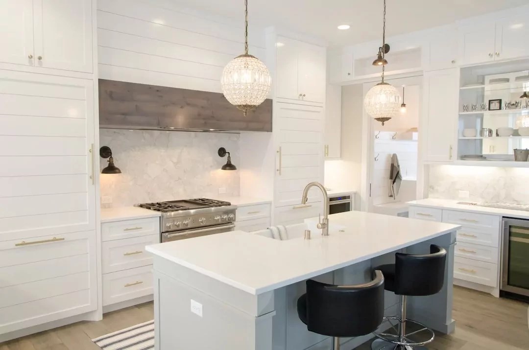 Finished kitchen in a plumbed home